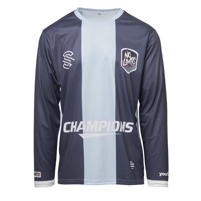Camiseta de manga larga con cuello redondo sublimada